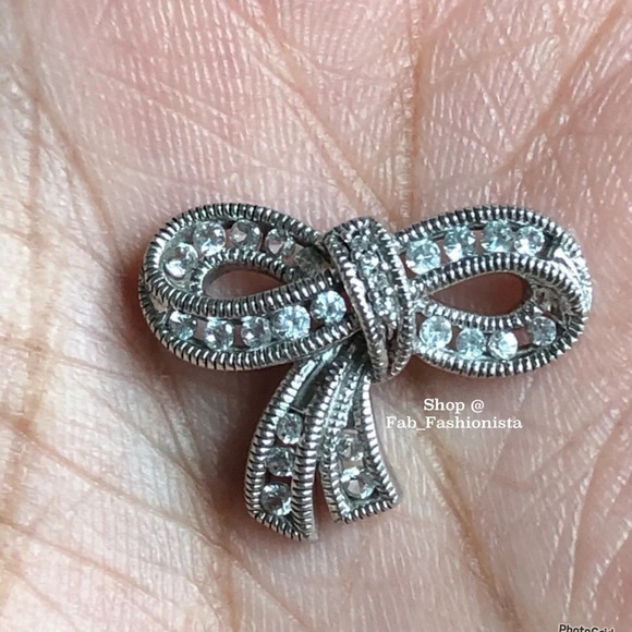 Bow Pendant Sterling Silver - Picture 7 of 10